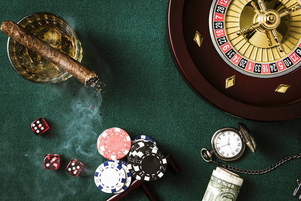 Underground Poker and Casino Gambling . - Valokuva, kuva
