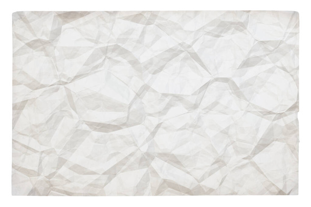 stary, pognieciony papier z przestrzenią do kopiowania izolowaną na białym tle - Zdjęcie, obraz
