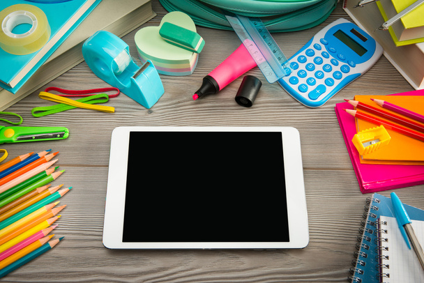 Back to school with digital tablet - Фото, зображення