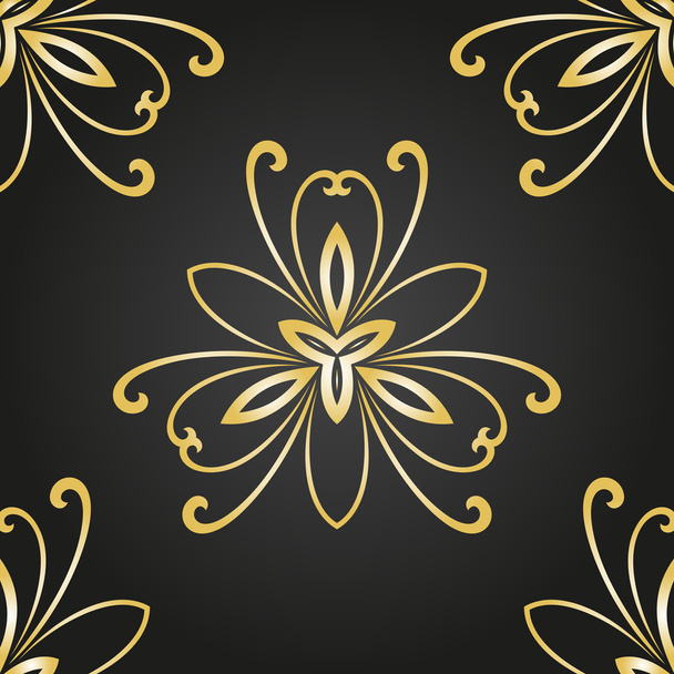 Floral Seamless Vector Pattern. Orient Abstract Background - Vector, Image