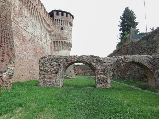 Rocca Sforzesca di Soncino (çeviri: Soncino 's Sforza Fortress) Soncino, İtalya - Fotoğraf, Görsel