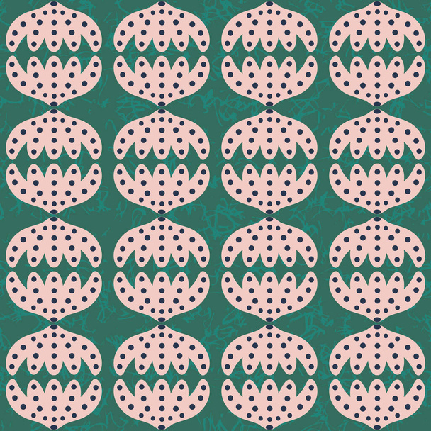 Ένα διπλό κέλυφος οστρακοειδών αδιάλειπτη διανυσματικό μοτίβο - Διάνυσμα, εικόνα