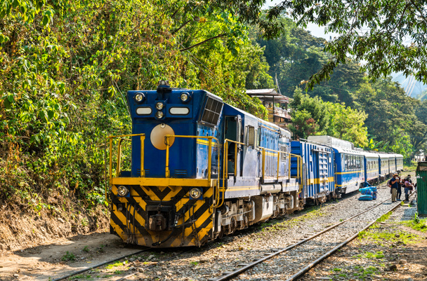 Train to Machu Picchu at Hidroelectrica station in Peru - Foto, Imagem
