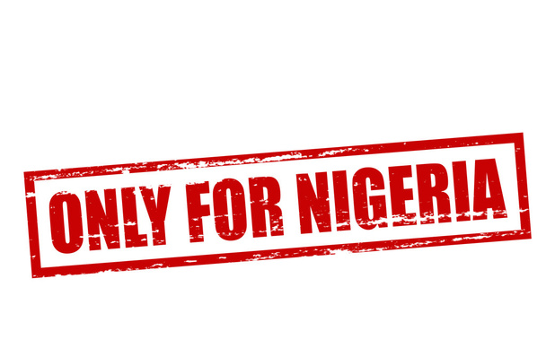 μόνο για τη Νιγηρία - Διάνυσμα, εικόνα