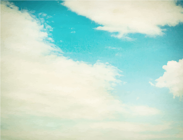 Couds in blauem Himmel. Hintergrund Natur - Vektor, Bild