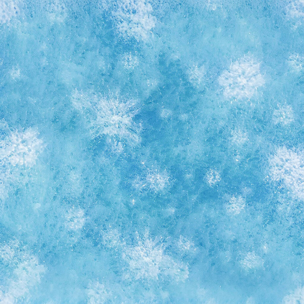 αφηρημένο φόντο χειμώνα, πάγος και νιφάδες χιονιού - Φωτογραφία, εικόνα