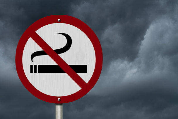Interdiction de fumer signe autorisé - Photo, image