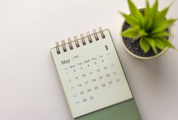 May 2022 Desk Calendar of the year. Kalendář pro plánování a správu každého data. - Fotografie, Obrázek