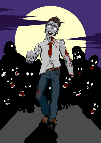 Zombie apocalypse - Vector, Image