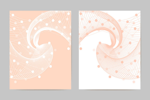 abstract futuristic background point line style banner poster cover card pink white - Vecteur, image