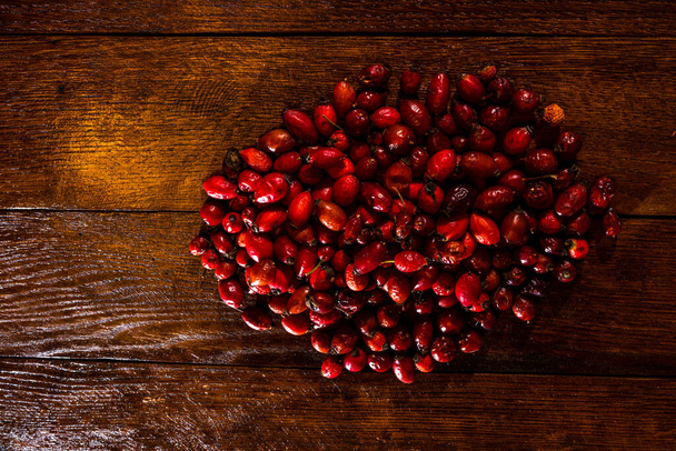 Dried rosehips .Rose hip or rosehip, commonly known as the dog rose (Rosa canina) - Photo, Image