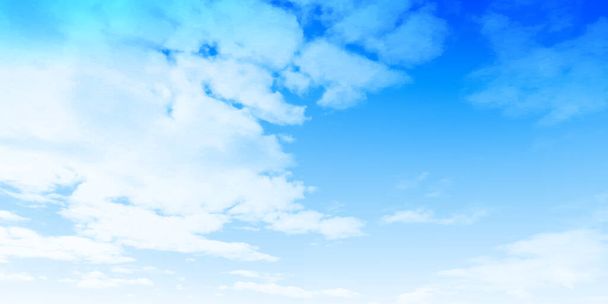Sky clouds landscape blue background - Vetor, Imagem