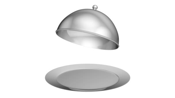 Restaurant cloche with lid - Materiał filmowy, wideo