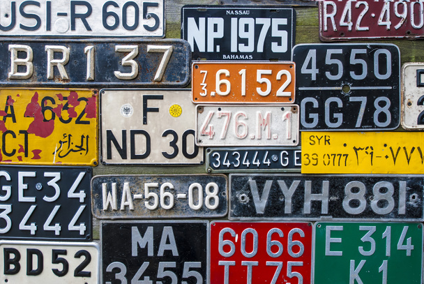 Colorful License Plates - Photo, Image