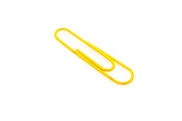 Paper clip isolated on white background - Photo, Image
