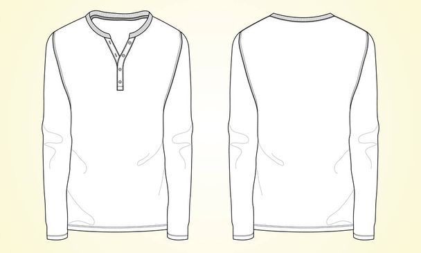 векторная иллюстрация мужской рубашки - Вектор,изображение