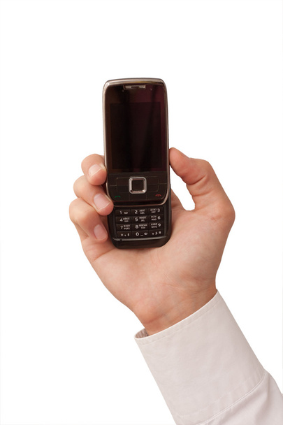 Mobiele telefoon in de hand - Foto, afbeelding