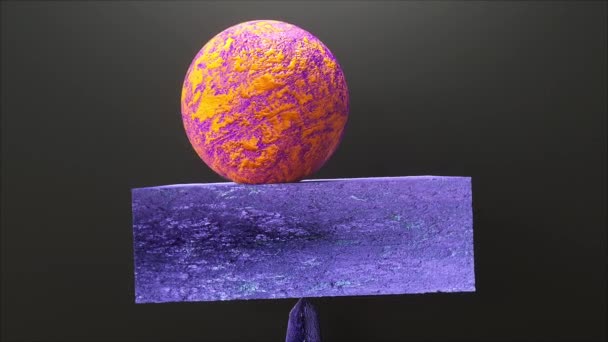 Márvány geometriai kövek egyensúlya - Felvétel, videó