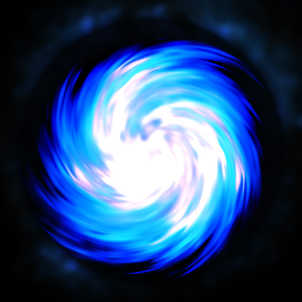 Синяя фрактальная спираль
 - Фото, изображение
