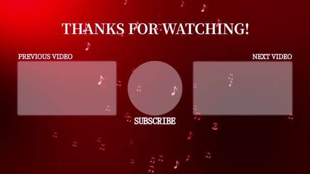 YouTube end card ending screen motion graphics - Footage, Video