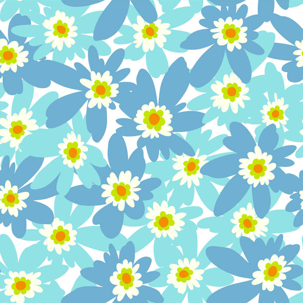 Seamless and impressive cute floral pattern, - Vector, Image