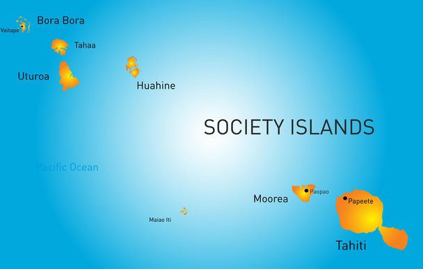 society island - Vector, Image
