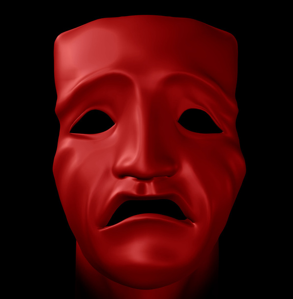 Figure with tragedy mask - Photo, Image