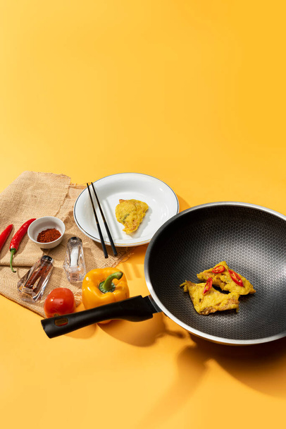 cooking concept. top view of delicious food, selective focus  - 写真・画像