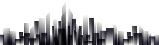 Cityscape futuristic, city skyline in vector format - Vektor, obrázek