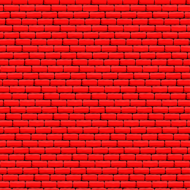 Red Seamless Brick Background - Vetor, Imagem