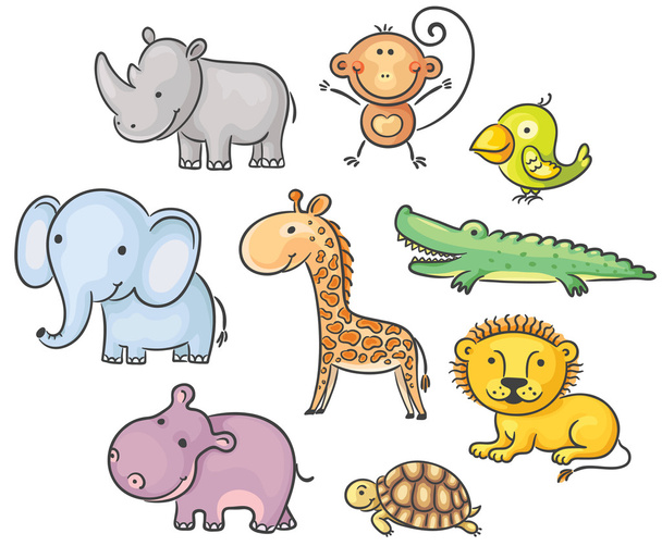 African animals - Vector, Image