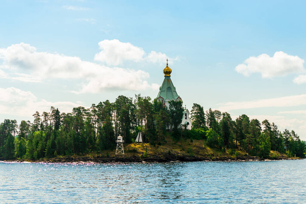 Церква Святого Миколая на острові Валаам, Росія. - Фото, зображення