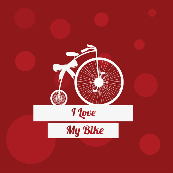 design love of cycling - Vector, Imagen