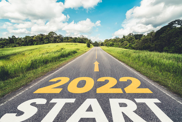 Neujahrsreise 2022 und Zukunftsvisionskonzept - Foto, Bild
