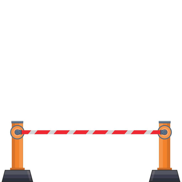 road barrier clip art  vector element design template web - Vetor, Imagem
