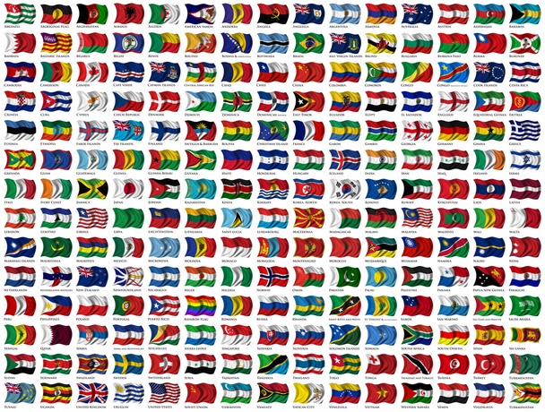 Set di bandiere mondiali
 - Foto, immagini