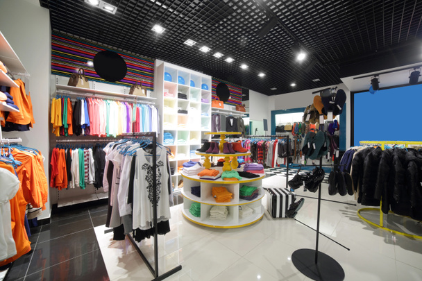 brand new interior of cloth store - Photo, Image