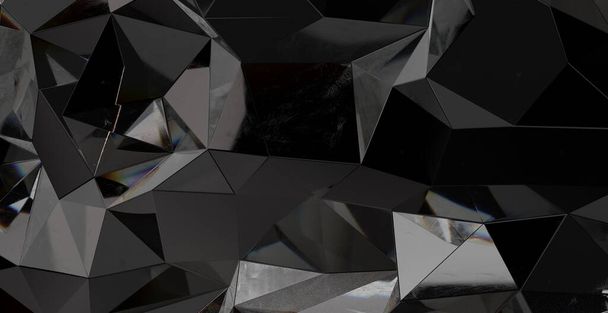 A 3d abstract background of Chrome Metallic Glossy Futuristic Background - Фото, зображення