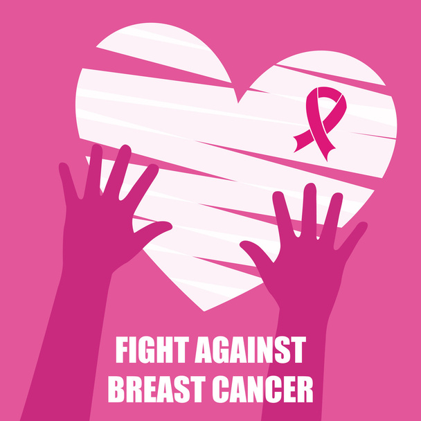 návrh rakoviny prsu  - Vektor, obrázek