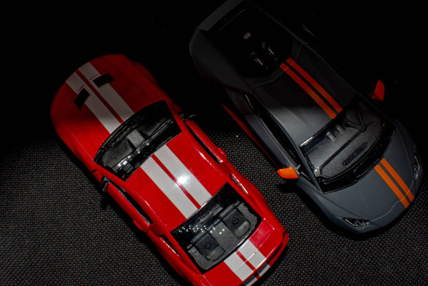 Two sports cars from above. Need for speed. Nice cars - Fotó, kép