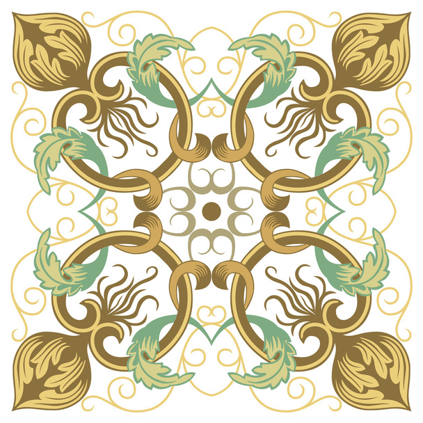 mooie gedetailleerde sier patroon en achtergrond decoratie - Vector, afbeelding