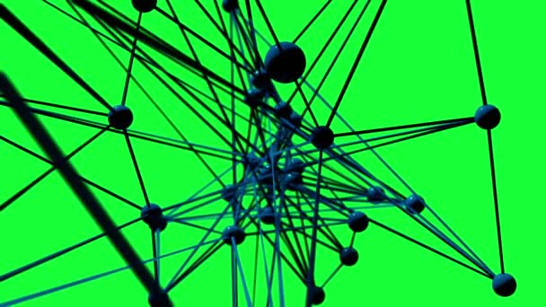 Концепція технологічної мережі - 3D анімація на зеленому екрані
 - Кадри, відео