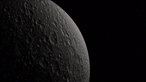 φεγγάρι στο διάστημα και τα αστέρια - Πλάνα, βίντεο