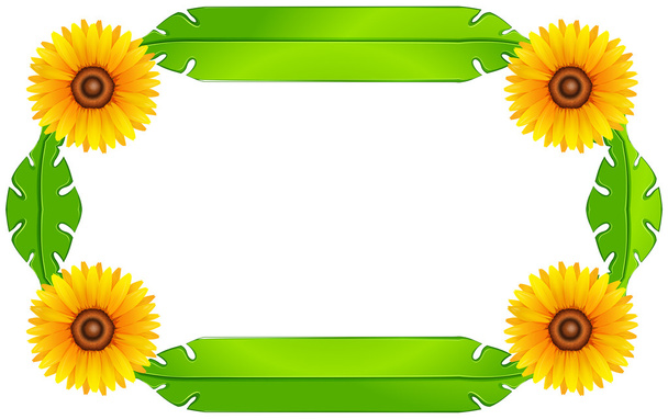 A floral border design - Vector, Image