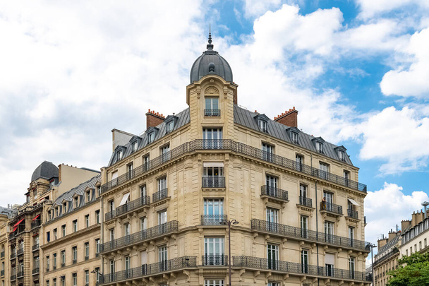 パリ、マレーの典型的な建物は、中心部に - 写真・画像