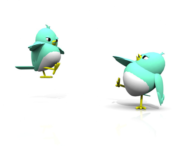 3D αγώνα kung fu πουλιά - Φωτογραφία, εικόνα