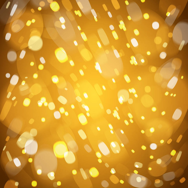 Christmas snowflakes on yellow background. Vector illustration. - Vector, afbeelding