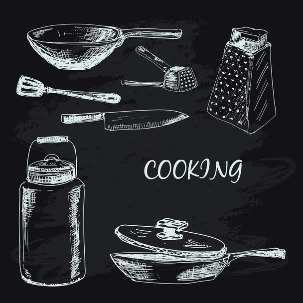Colección de cocina
 - Vector, Imagen