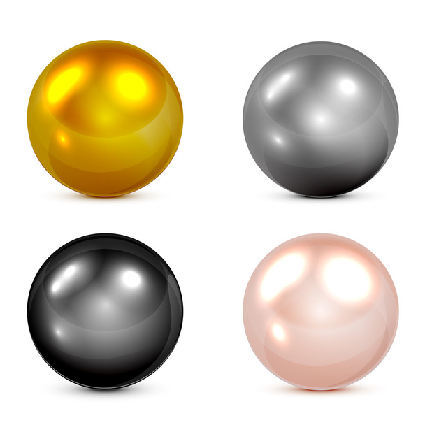 Set of spheres - ベクター画像