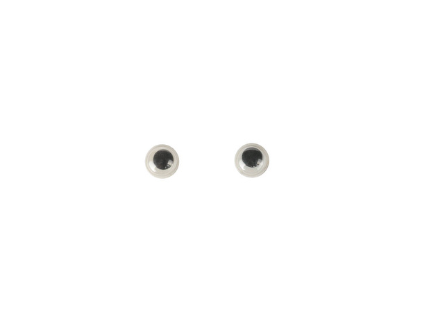 Small doll eyes isolated on a white background. Without a face. Flat lay. - Foto, Bild